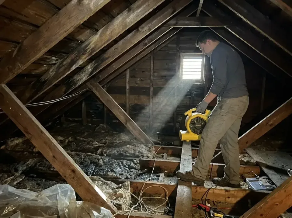 attic-water-damage-drying-proc-007 — frequently asked questions, Emergency Water Extraction & 24/7 Flood Response in Homelan…